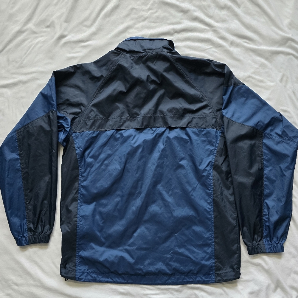 Columbia Men’s Blue Lightweight Hooded Rain Jacket Windbreaker Size Small - Picture 5 of 7